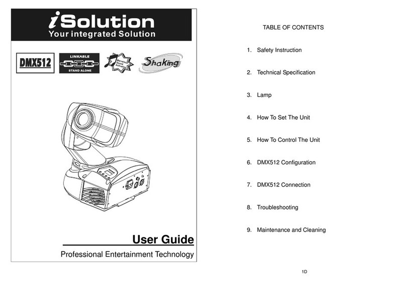iSolutions DMX512 user guide