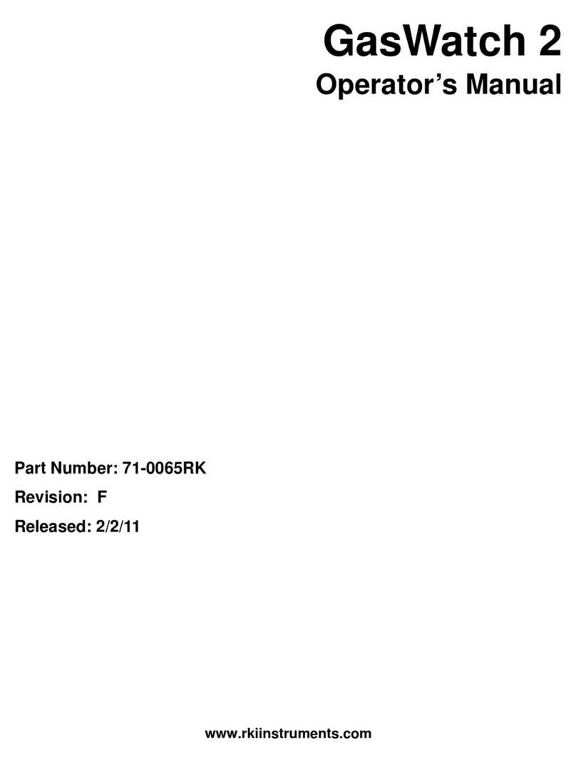 RKI Instruments GasWatch 2 User manual