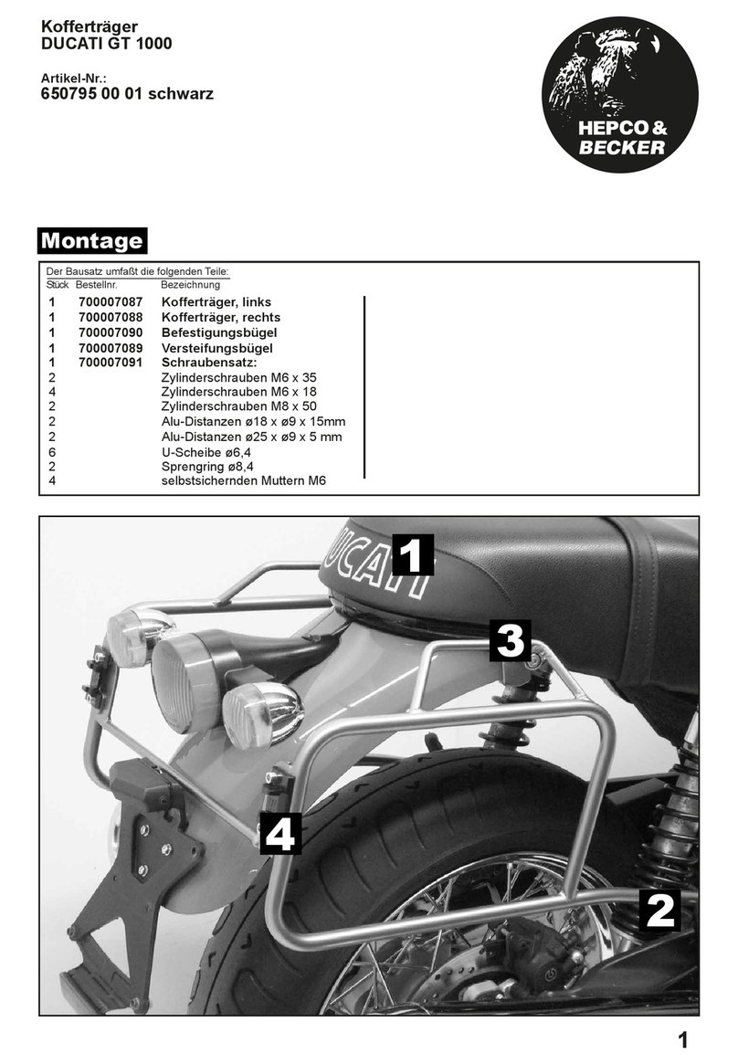 hepco & becker 650795 00 01 Assembling instructions hepco & becker 650795 00 01 Assembling instructions