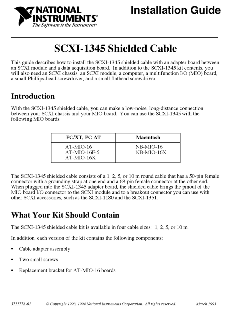 National Instruments SCXI-1345 User manual National Instruments SCXI-1345 User manual
