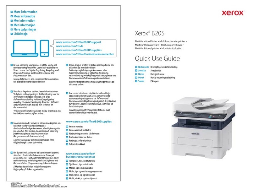 Xerox B205 Operating manual