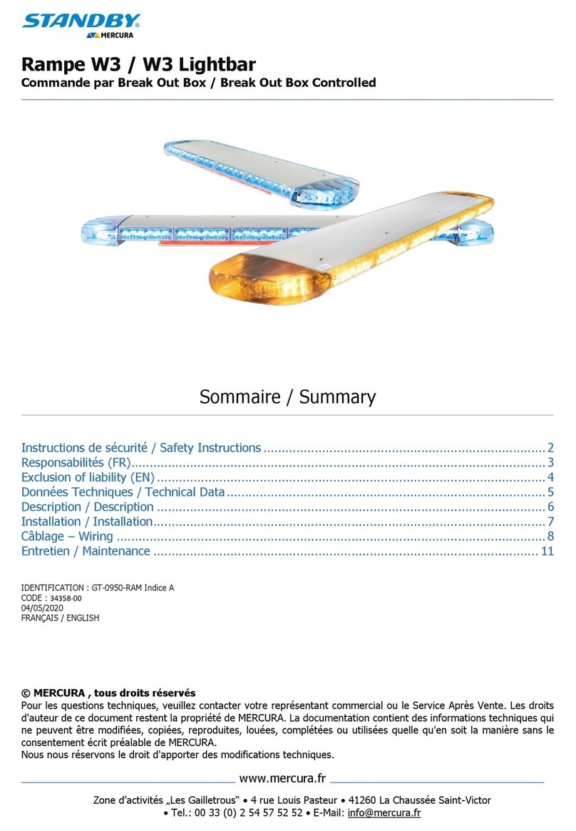 Mercura STANDBY W3 User manual