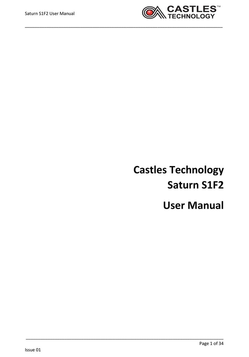 Castles Technology Saturn S1F2 User manual
