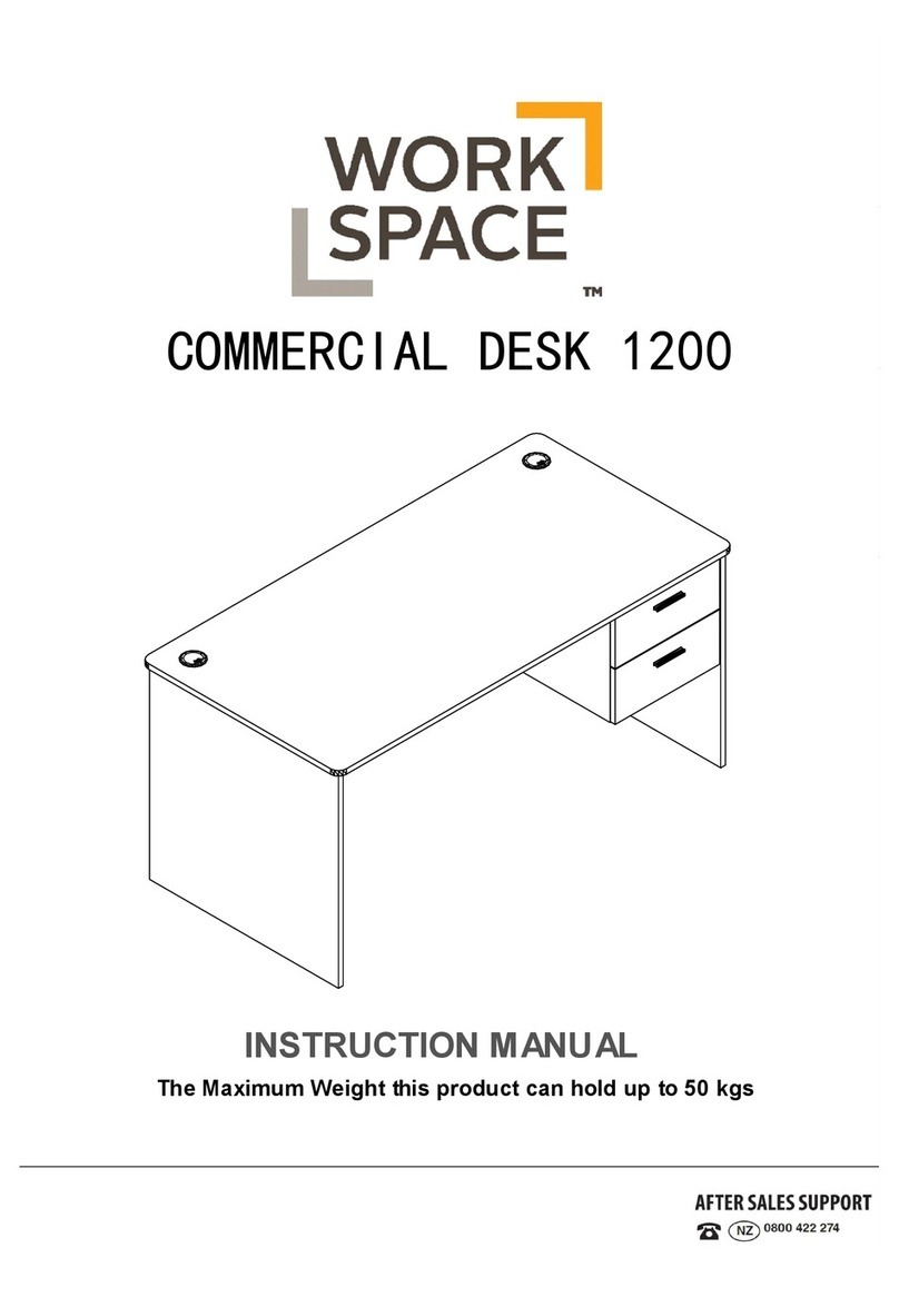 Workspace COMMERCIAL DESK 1200 instruction manual Workspace COMMERCIAL DESK 1200 instruction manual