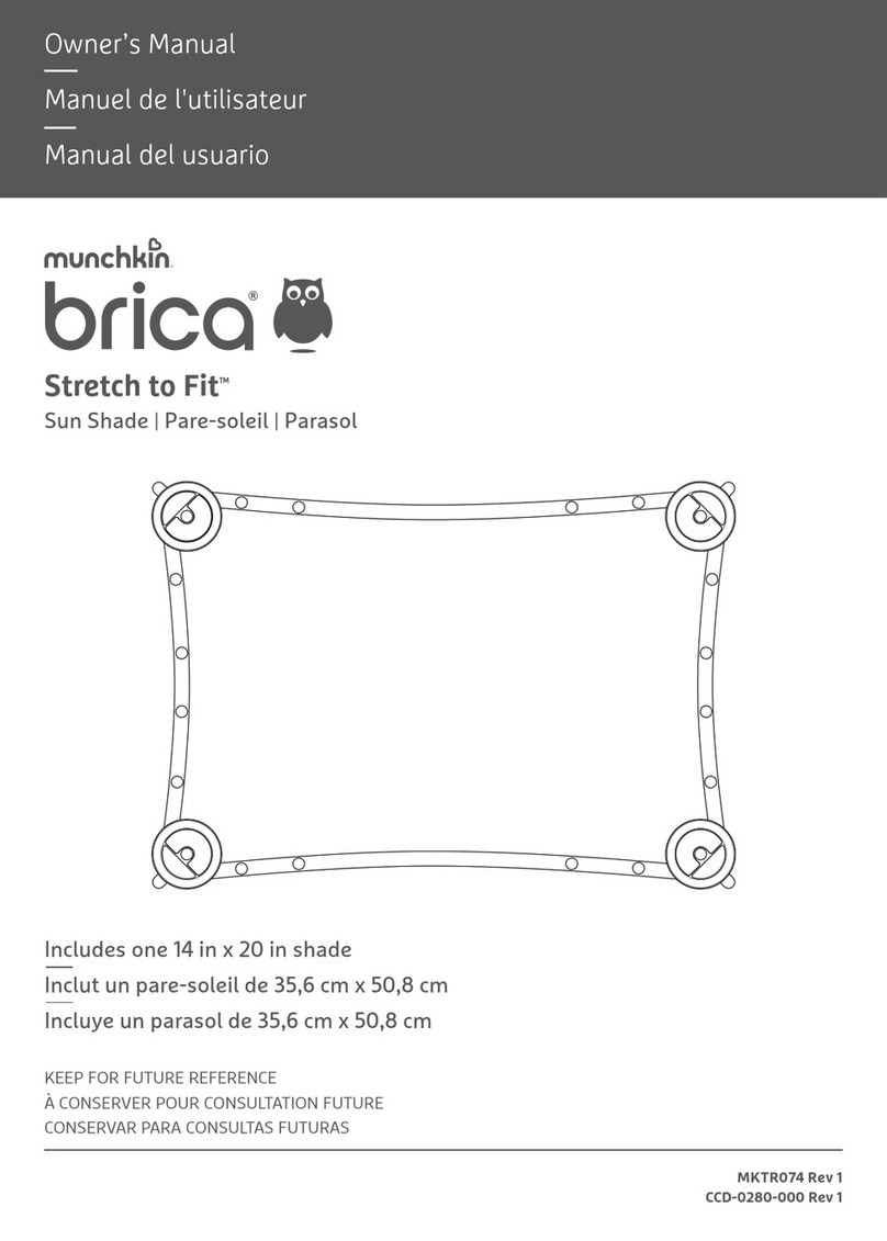 Munchkin Brica Stretch to Fit Sun Shade User manual