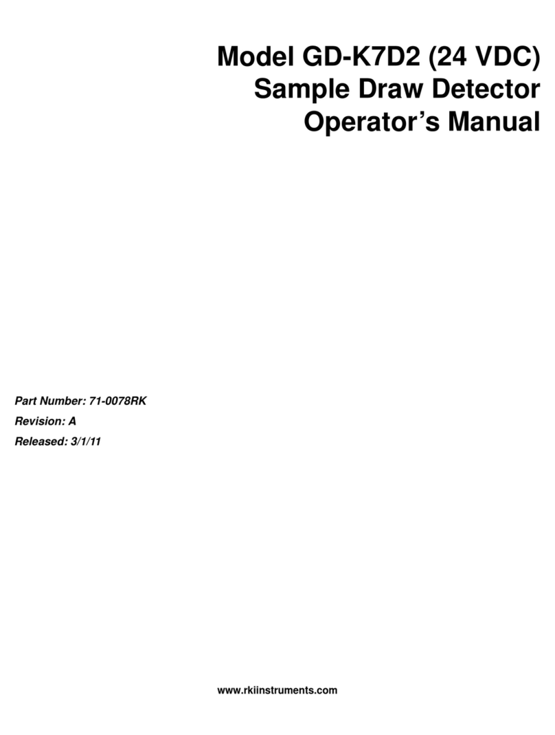 RKI Instruments GD-K7D2 Operator's manual