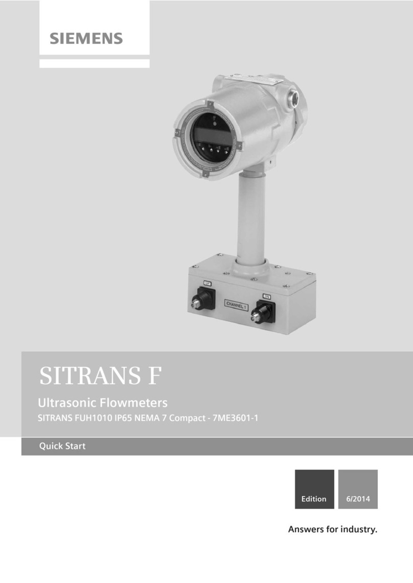 Siemens SITRANS FUH1010 User manual