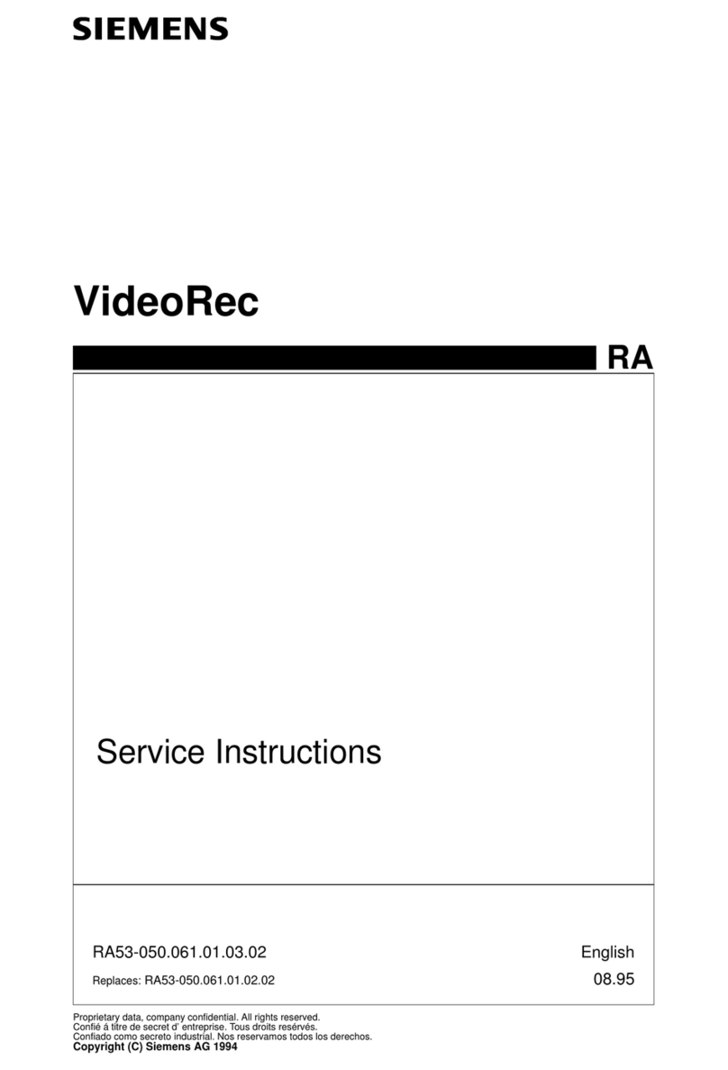 Siemens VideoRec Service instructions