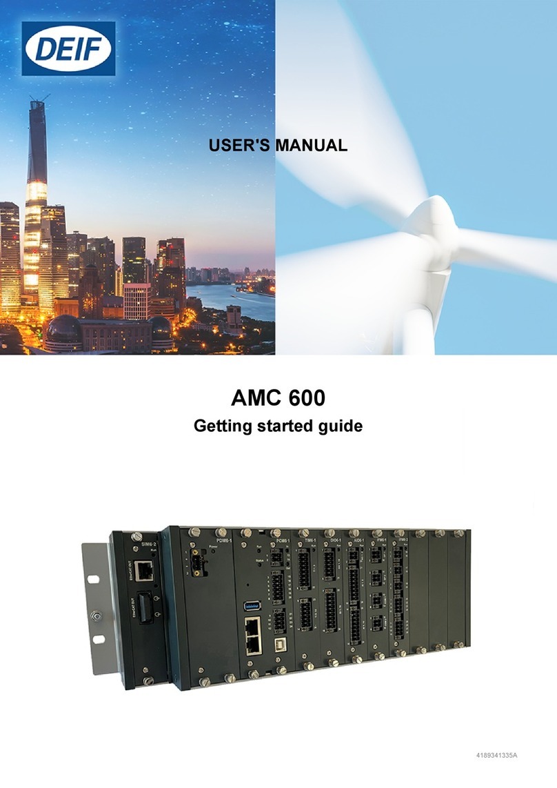 Deif AMC 600 User manual