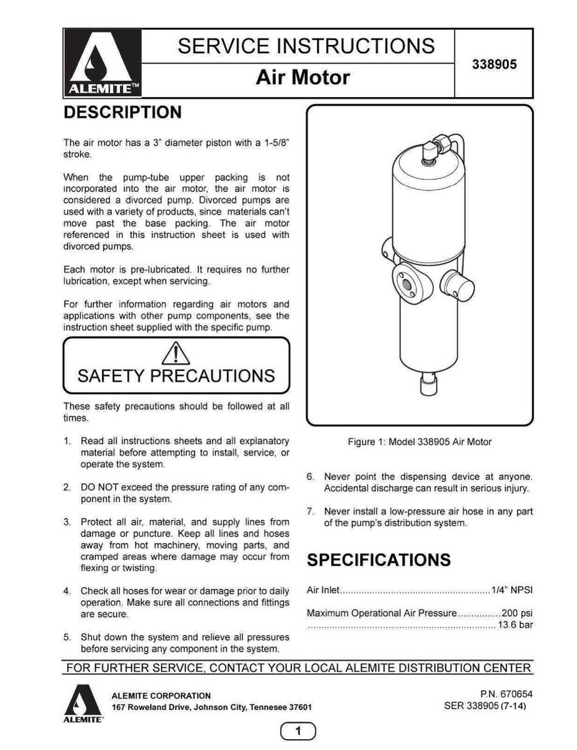 Alemite 338905 Service instructions