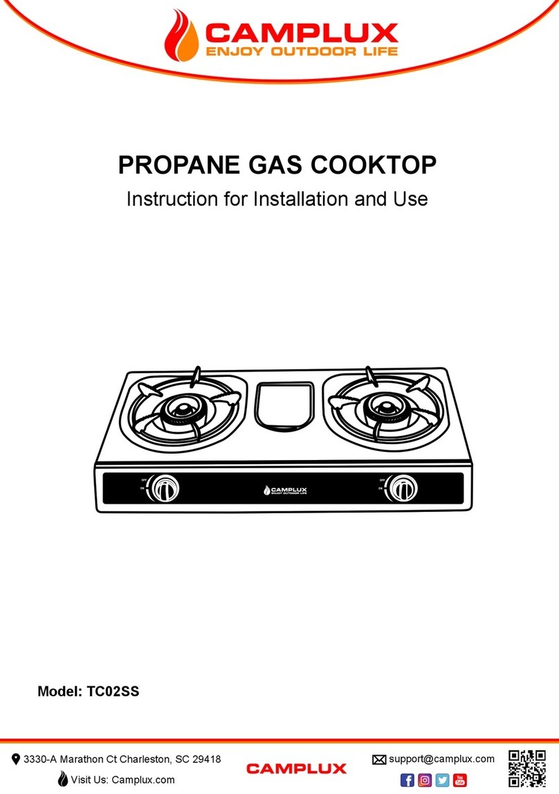 Camplux TC02SS User manual
