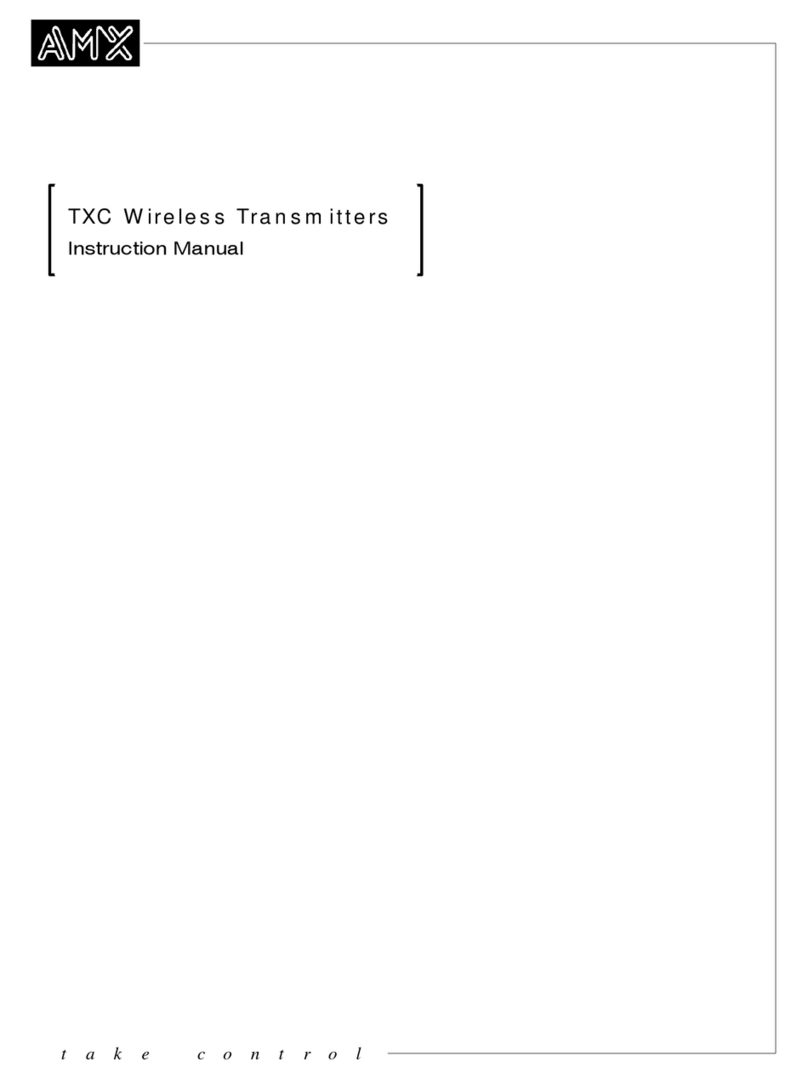 AMX TXC4 Series User manual