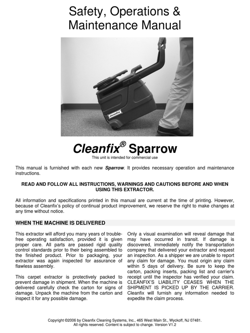 Cleanfix Sparrow Safety, operation & maintenance manual Cleanfix Sparrow Safety, operation & maintenance manual