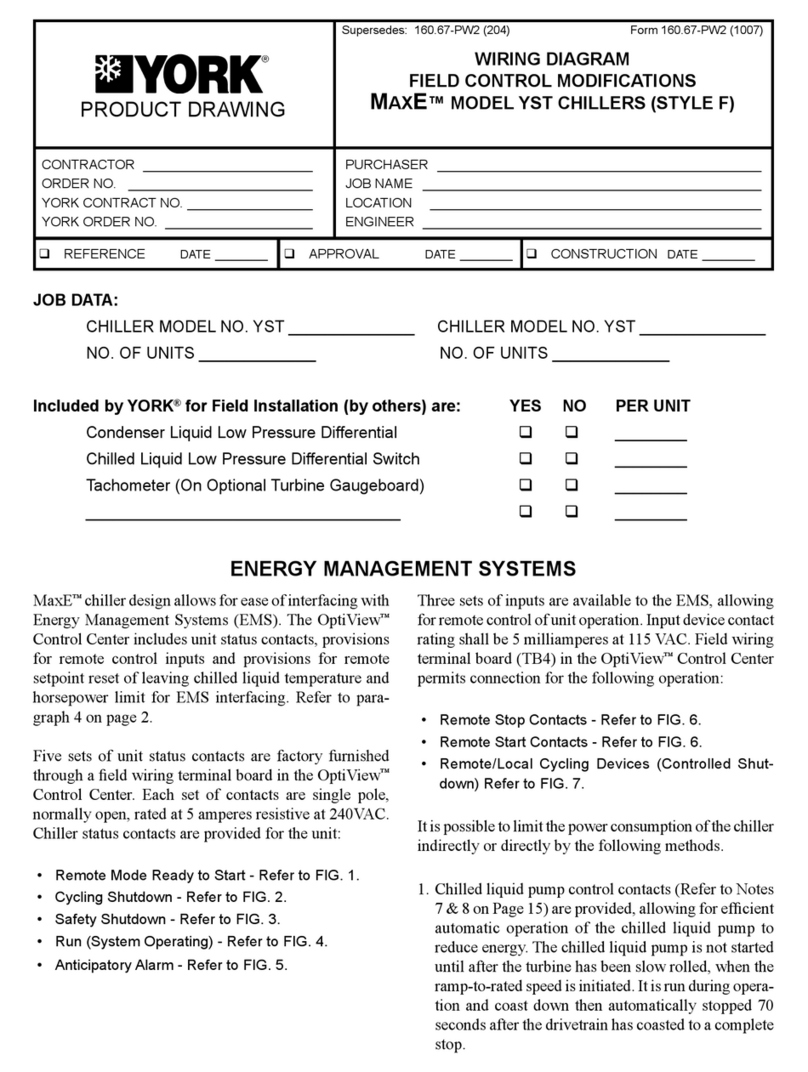 York MAXE YST Wiring diagram