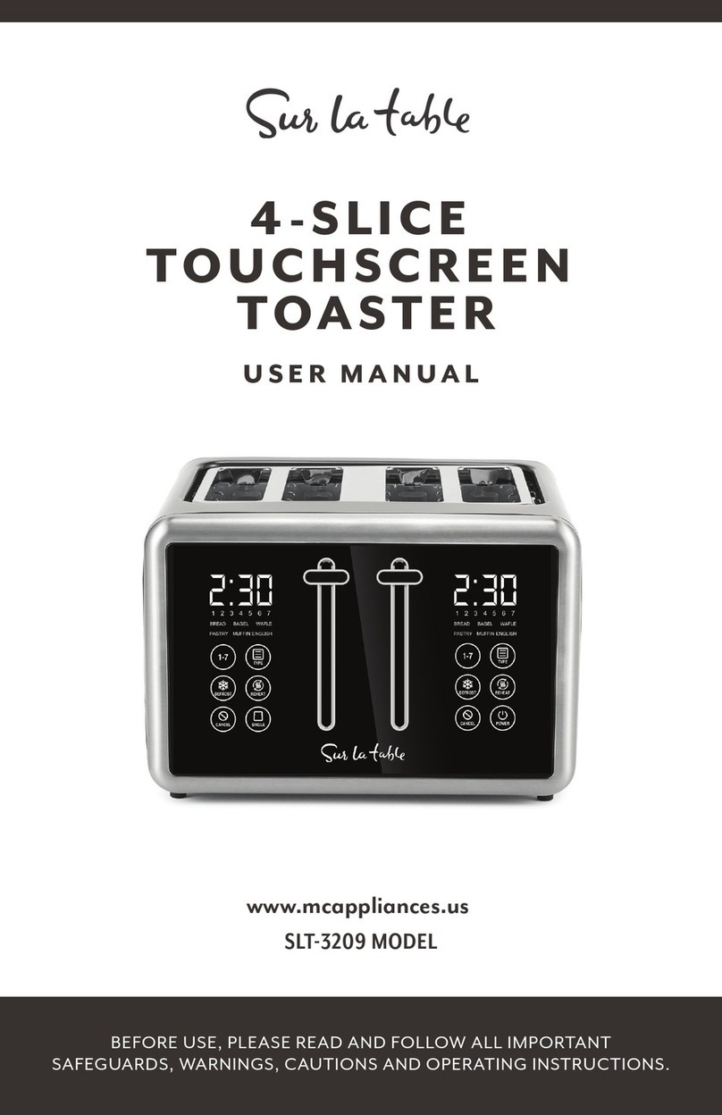 Sur la table SLT-3209 user manual