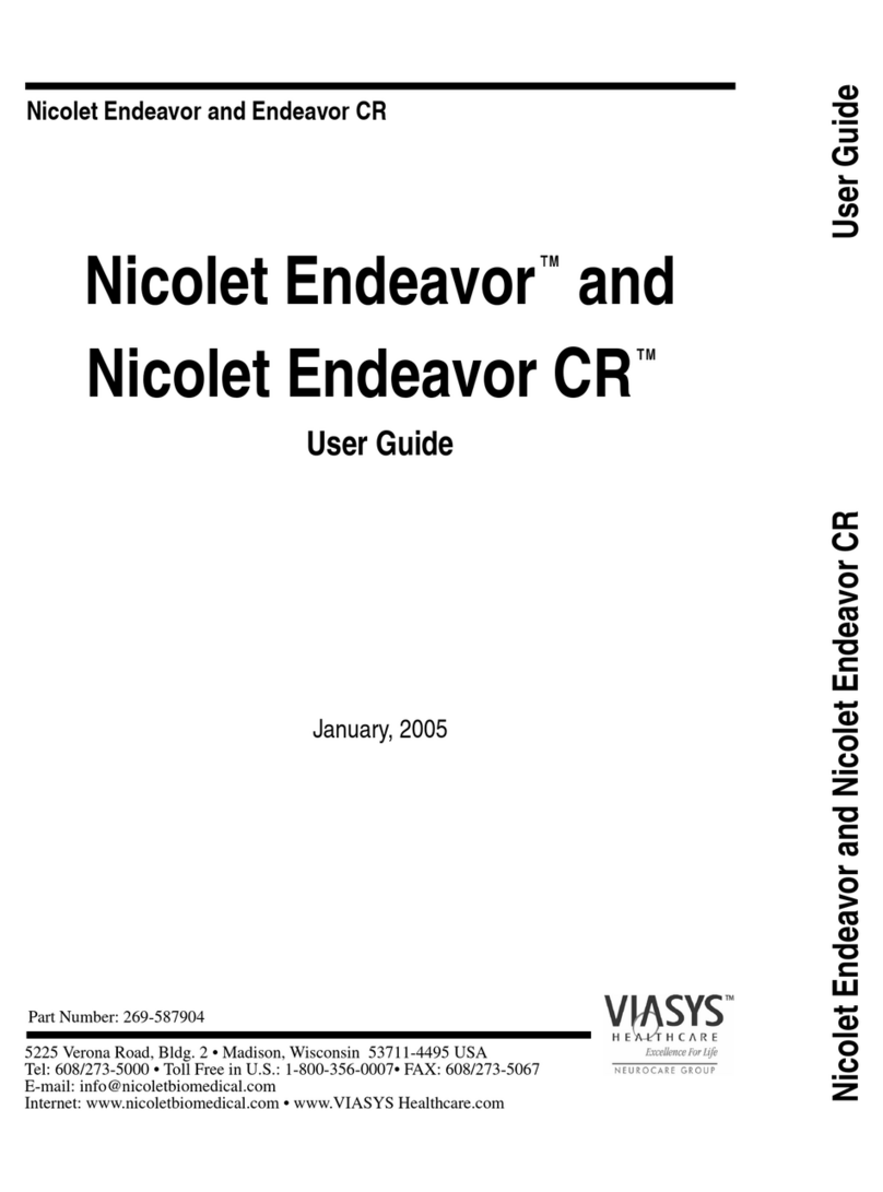 VIASYS Nicolet Endeavor user guide