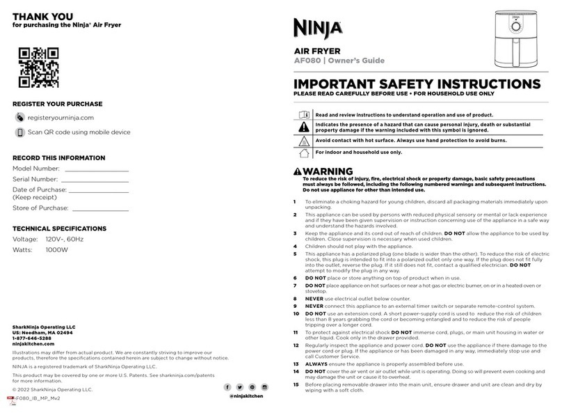 Ninja AF080 User manual