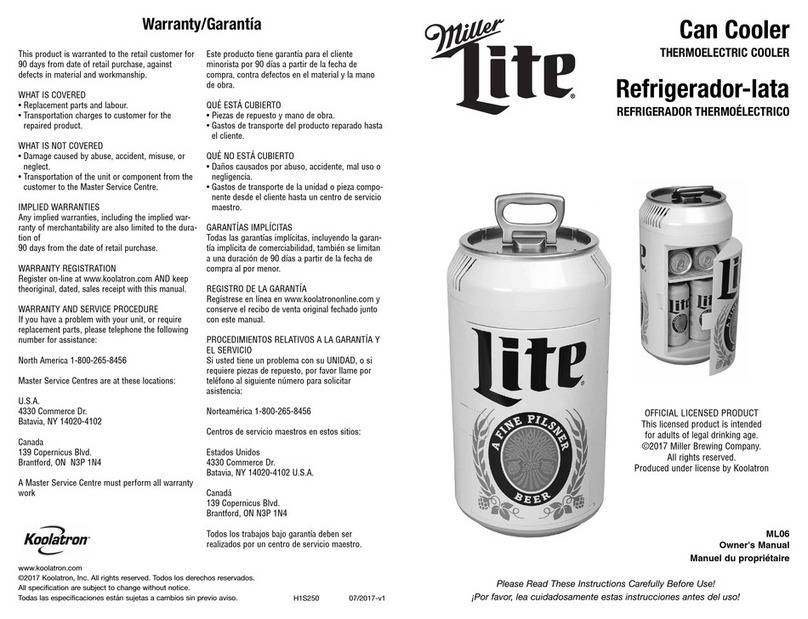 Koolatron Miller Lite User manual