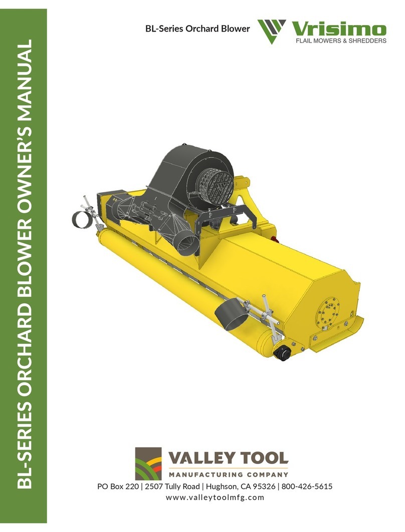 Valley Tool Vrisimo BL Series owner's manual
