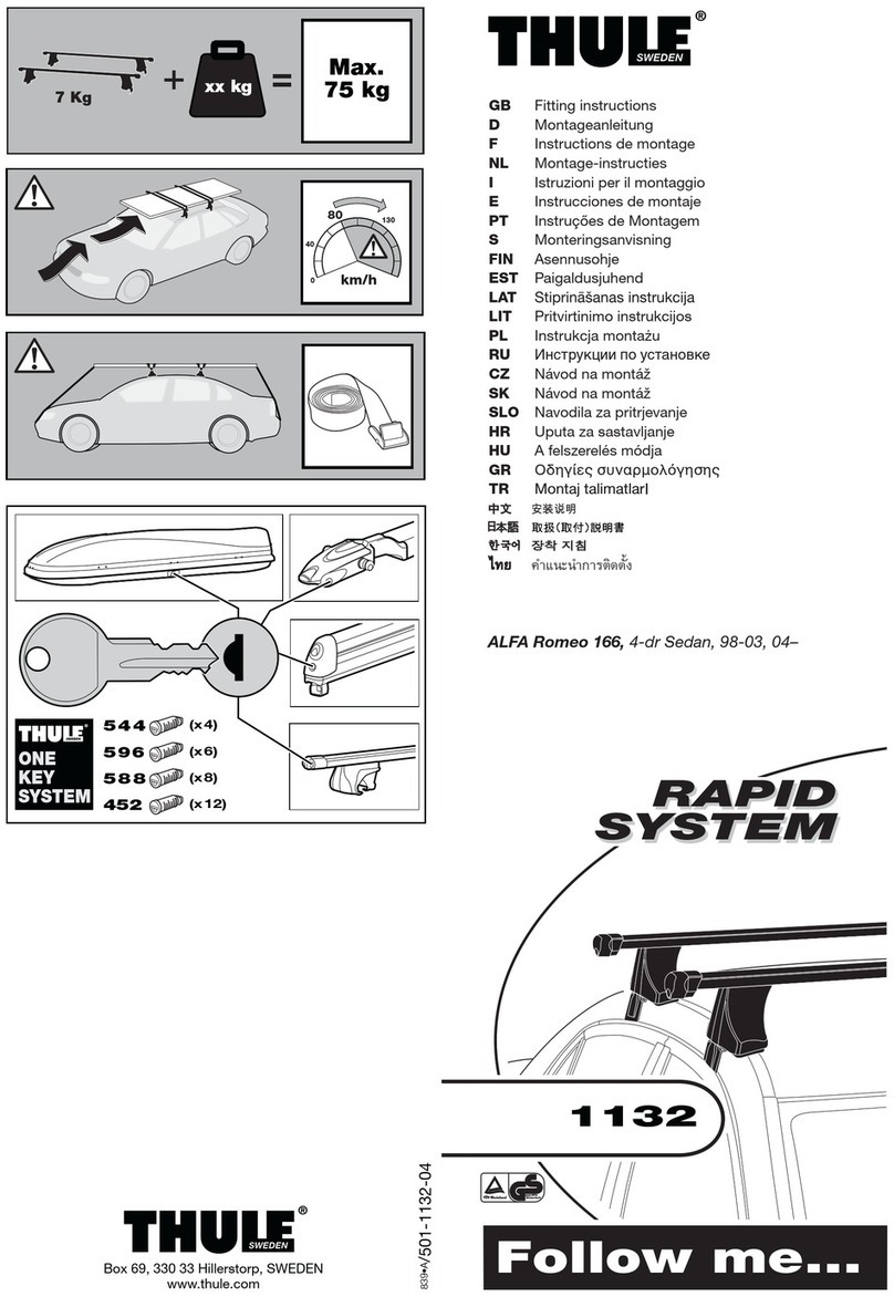 Thule 1132 User manual