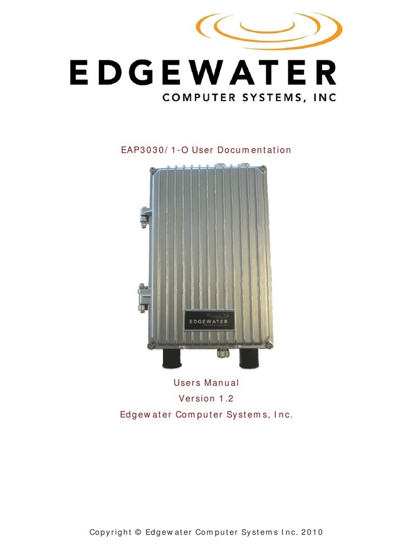 Edgewater Networks EAP3030/1-O User manual Edgewater Networks EAP3030/1-O User manual