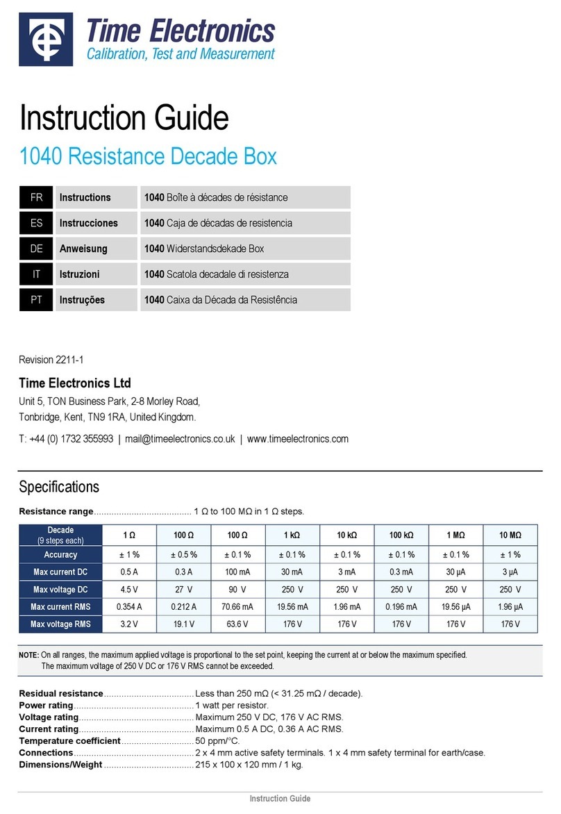 Time Electronics 1040 Instruction guide