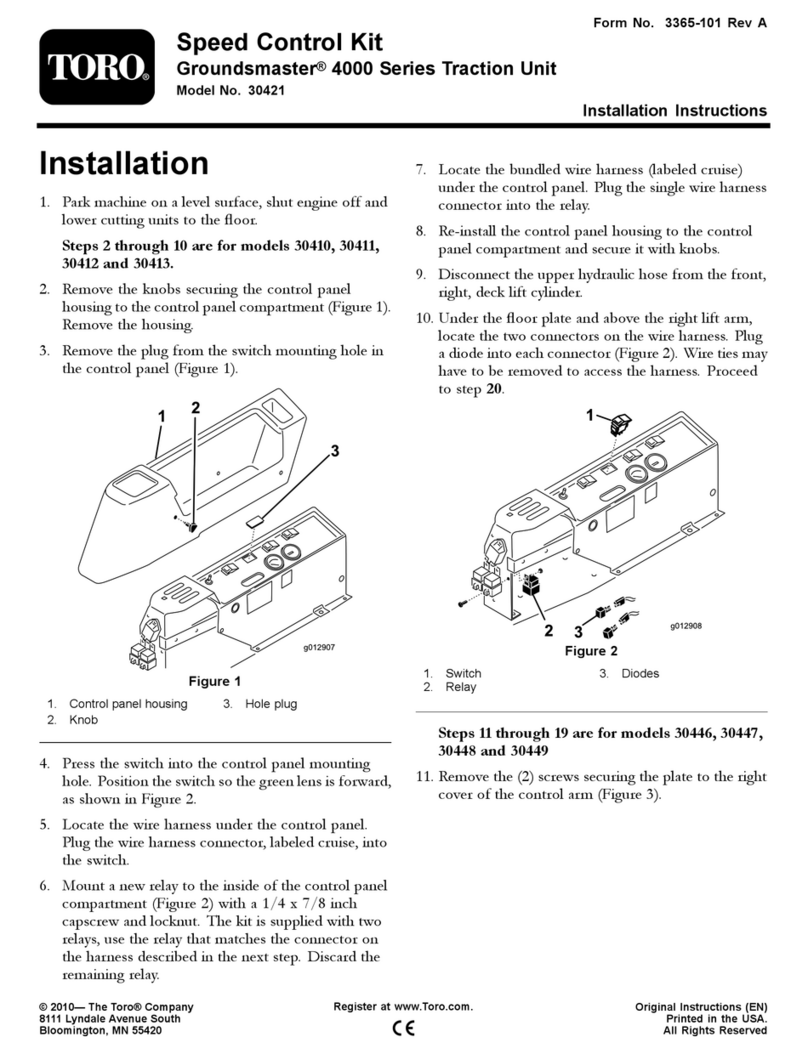 Toro 30421 installation instructions