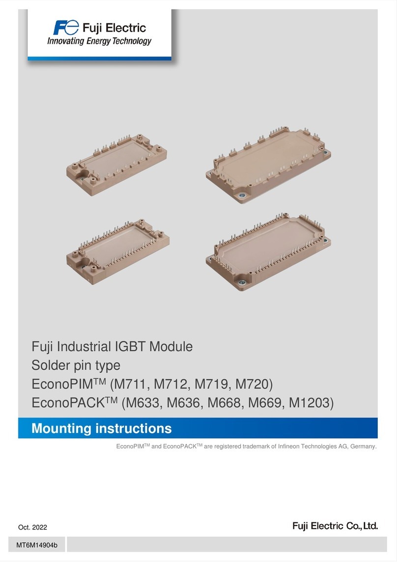 Fuji Electric EconoPIM M711 Mounting instructions Fuji Electric EconoPIM M711 Mounting instructions