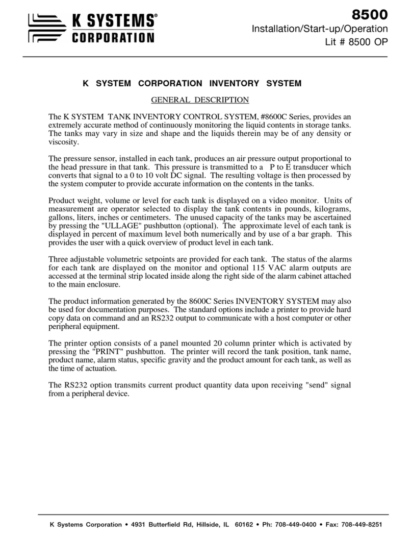 K-Systems 8600C Series User guide