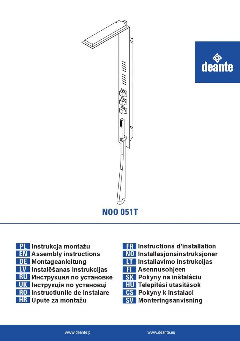 deante NOO 051T Assembly instructions