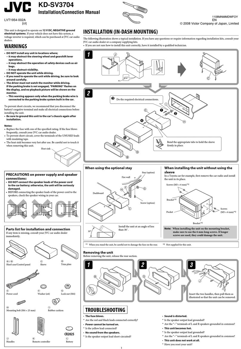 JVC KD-SV3704 Guide