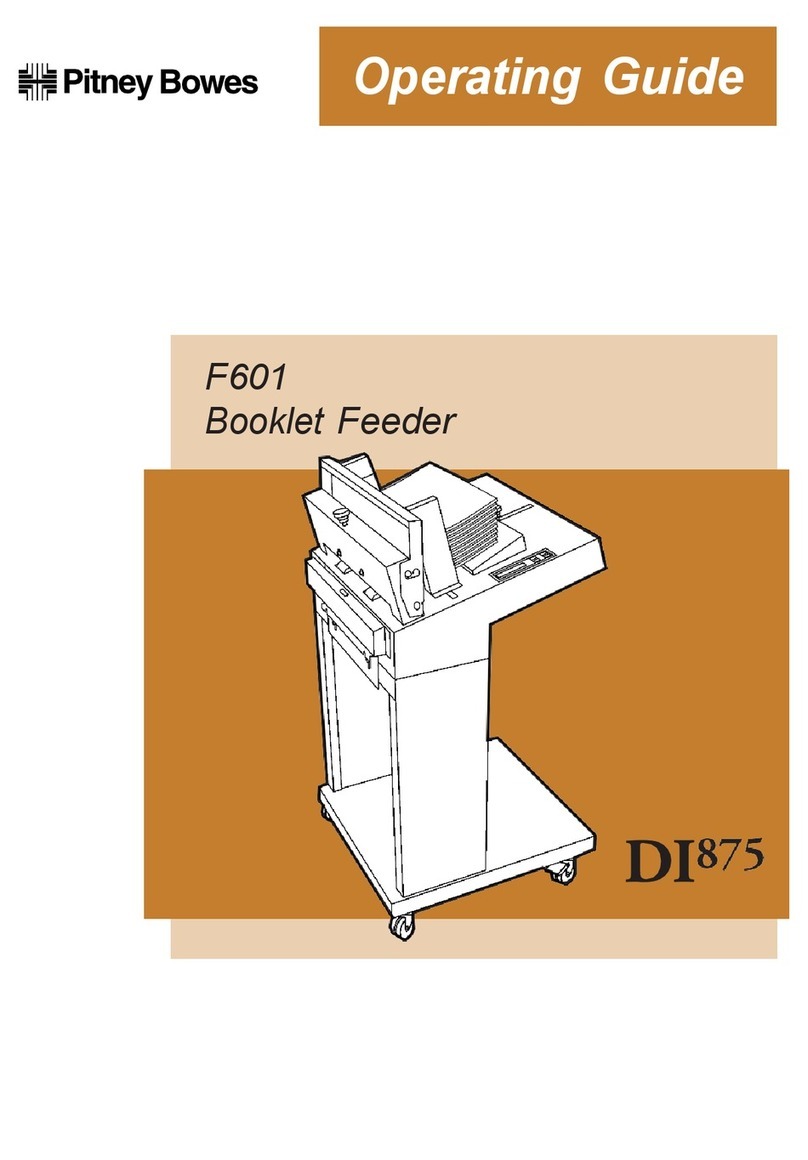 Pitney Bowes F601 User manual Pitney Bowes F601 User manual