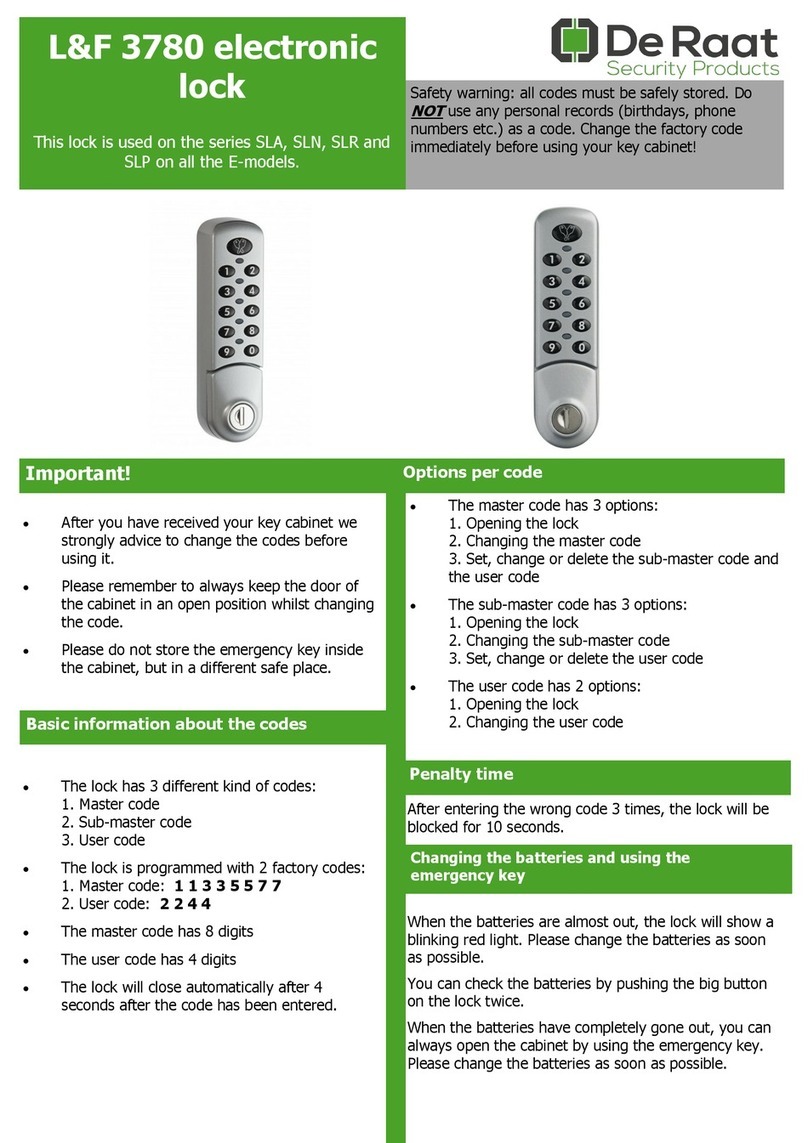 De Raat L&F 3780 quick start guide