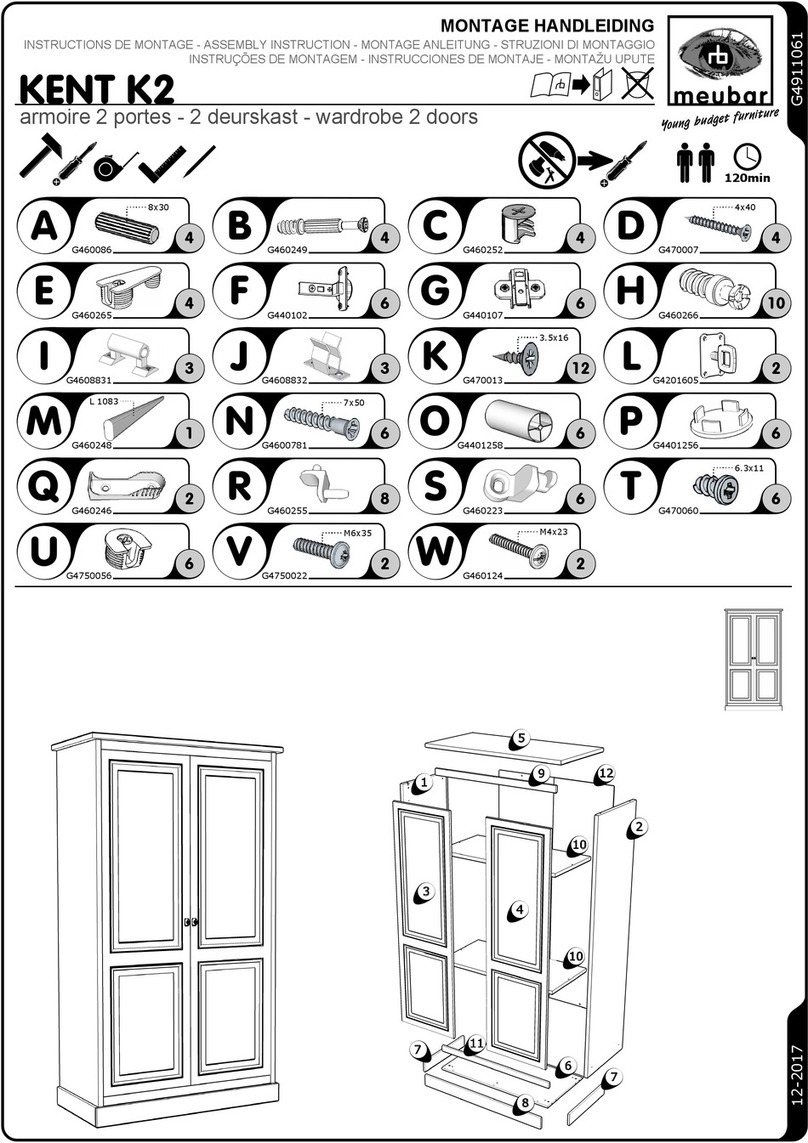 meubar KENT K2 Assembly instruction