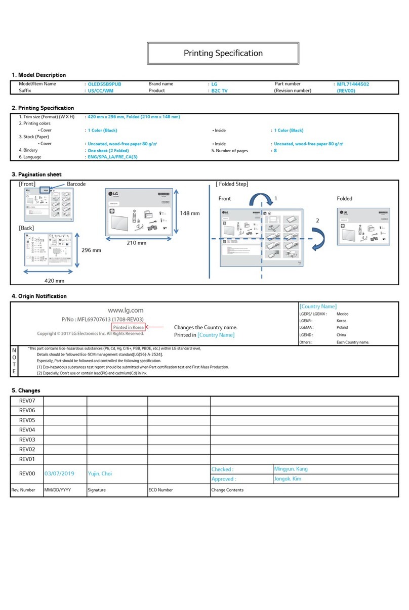 LG OLED55B9PUB User manual