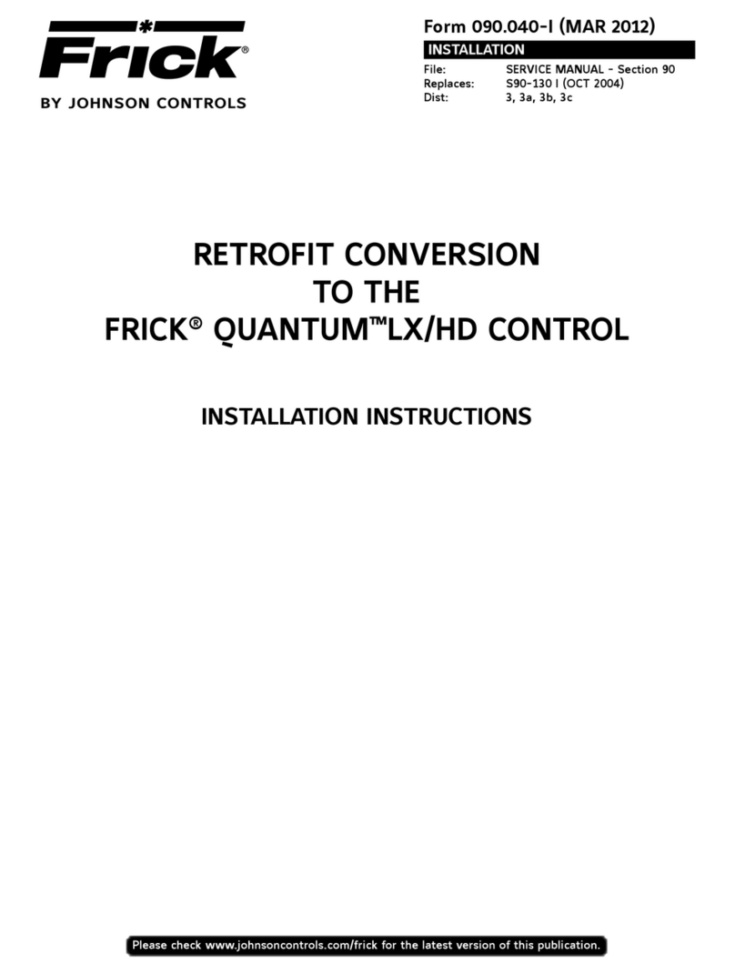 Johnson Controls FRICK QUANTUM LX/HD User manual