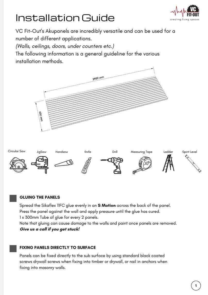 VC Fit-Out Akupanels installation guide