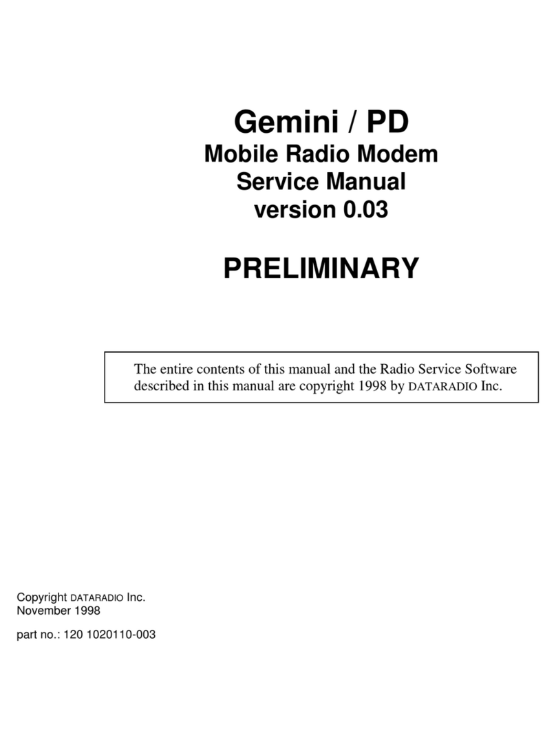 Dataradio Gemini PD User manual