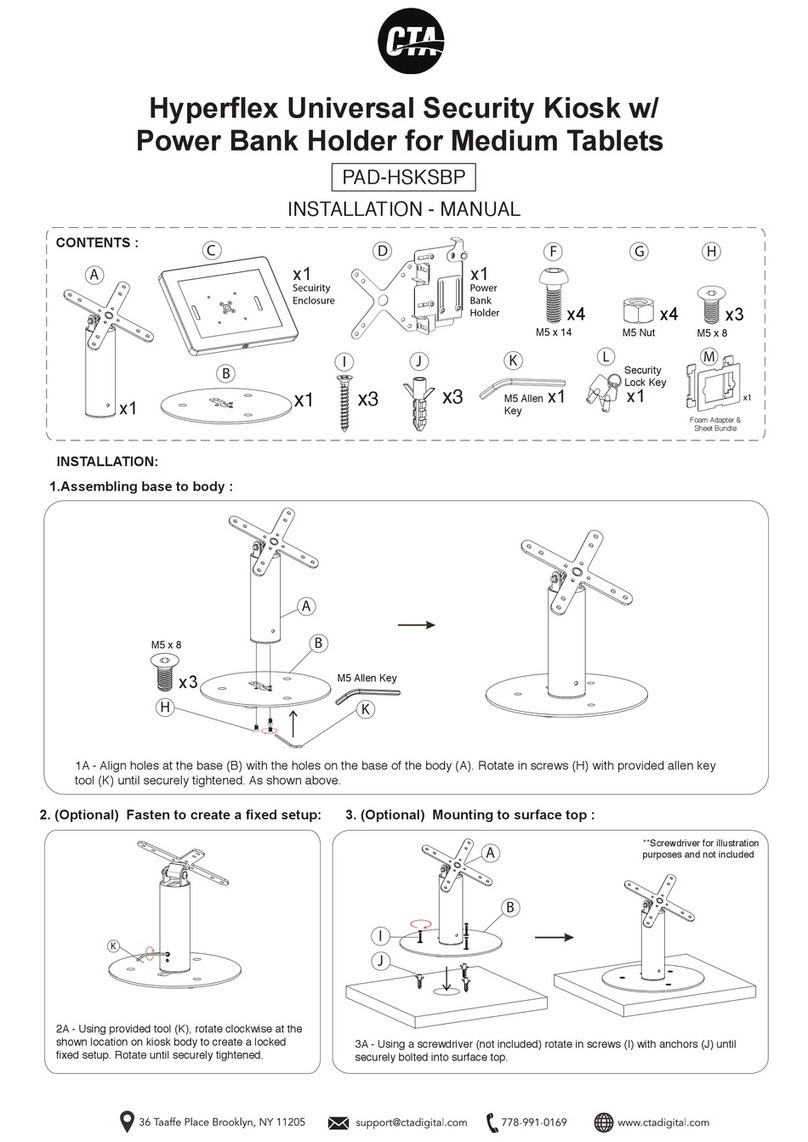 CTA Hyperflex PAD-HSKSBP installation manual