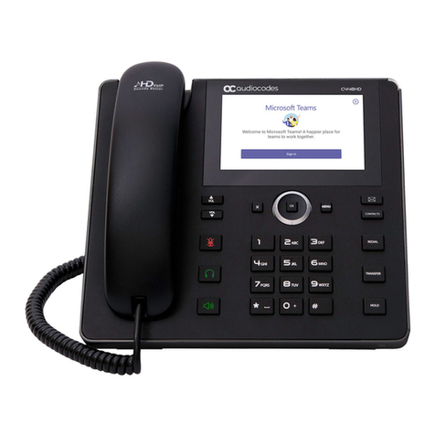 AudioCodes 400HD Series User manual AudioCodes 400HD Series User manual