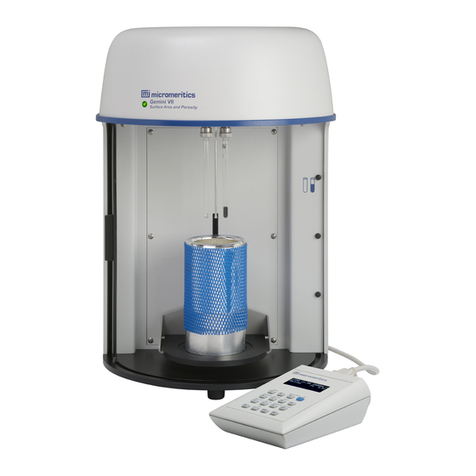 Micromeritics GEMINI VII KEYPAD User manual