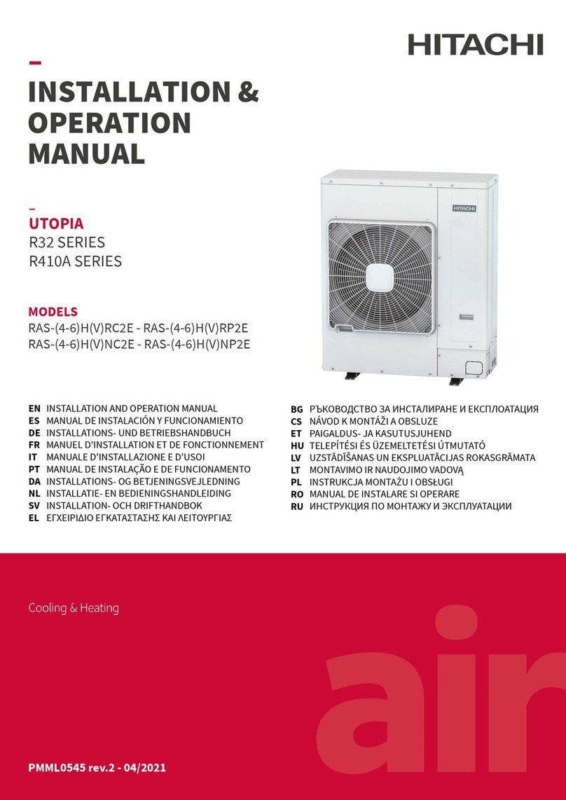 Hitachi RAS-4HRC2E User manual