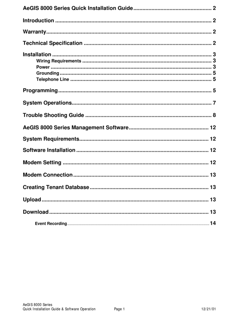 PACH & COMPANY AeGIS 8000 Series User manual