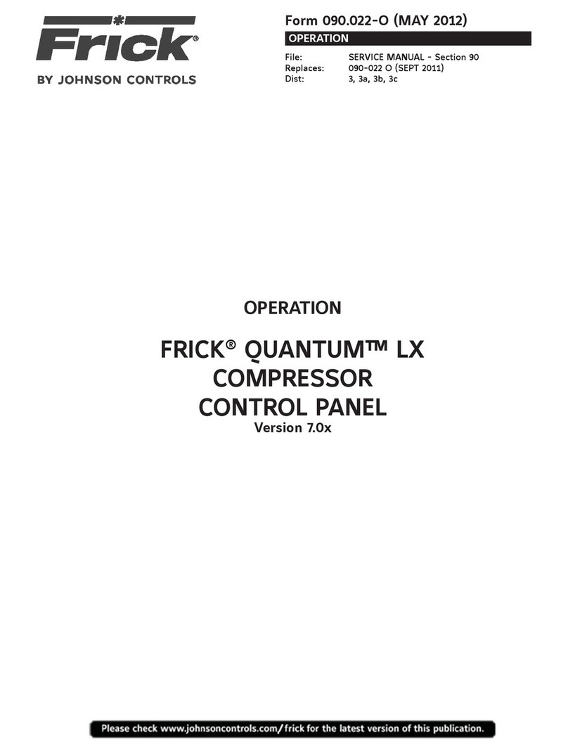 Johnson Controls Frick QUANTUM LX Instruction Manual
