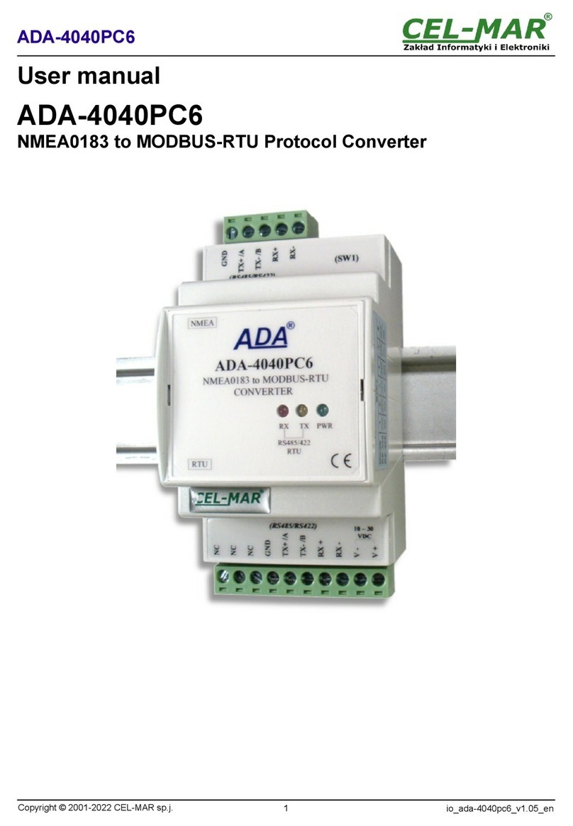 CEL-MAR ADA-4040PC6 User manual