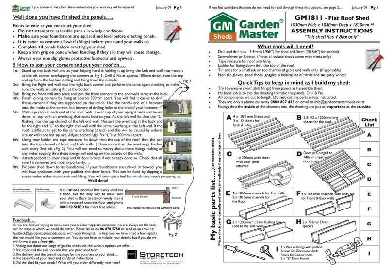 GARDEN MASTER GM1811 Assembly instructions