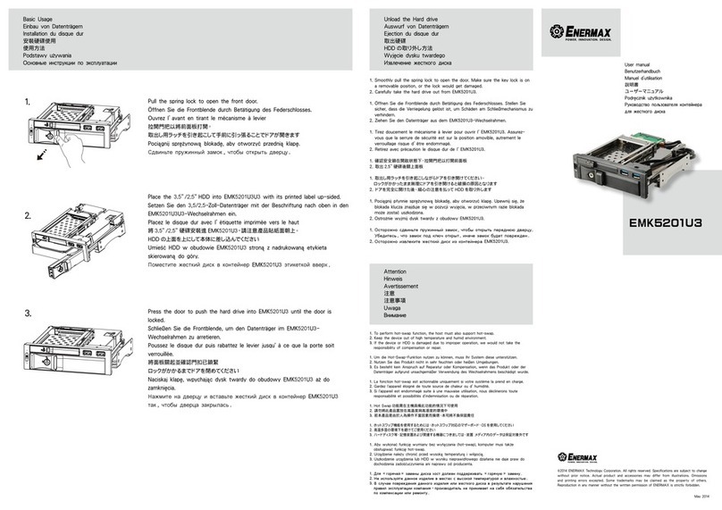 ENERMAX EMK5201U3 User manual ENERMAX EMK5201U3 User manual