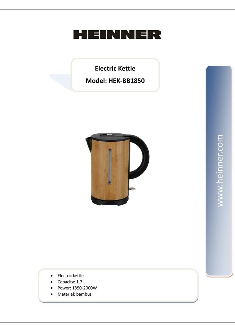 Heinner HEK-BB1850 instruction manual