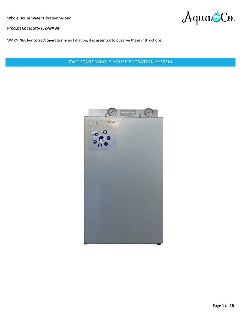 AquaCo SYS-202-WAWF manual