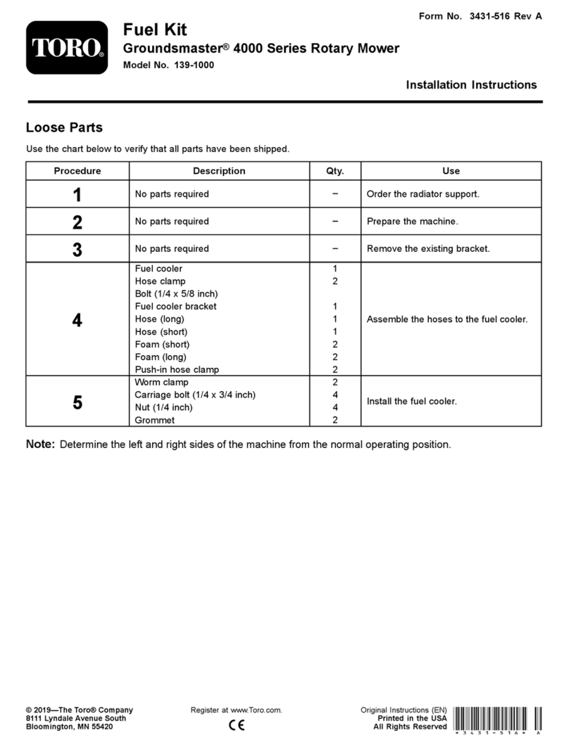 Toro 139-1000 User manual